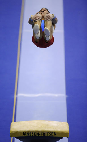 Sport: 24 hours: Thomas Bouhail performs at the European Men's Artistic Championships
