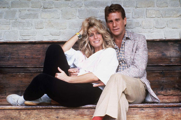 Farrah Fawcett: Ryan O'Neal And Farrah Fawcett, Deauville, France in 1984