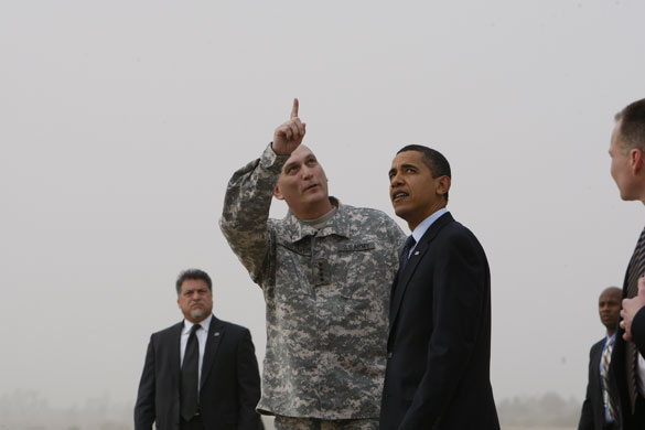Visits to Baghdad: 7 April 2009: Barack Obama arrives in Baghdad
