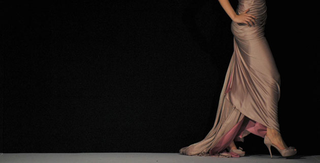 24 hours in pictures: A model  wearing Abed Mahfouz