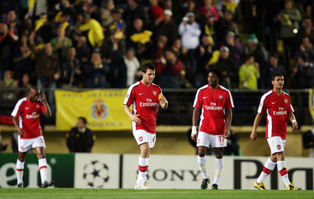 Villarreal v Arsenal: Arsenal dejection after Villarreal open the scoring