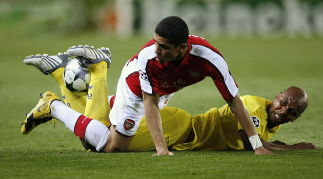 Villarreal v Arsenal: Denilson and Marcos Senna