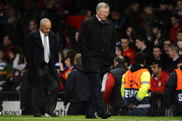 Manchester United v Porto: Disappointed Alex Ferguson