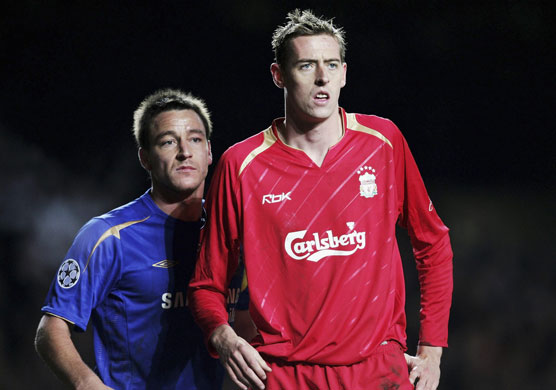 Liverpool v Chelsea: John Terry marks Peter Crouch 