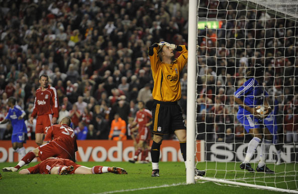 Liverpool v Chelsea: Riise own goal