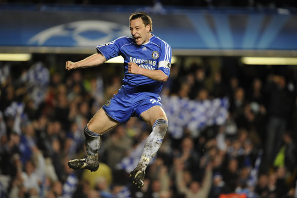 Liverpool v Chelsea: John Terry celebrates