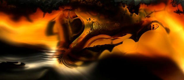 Mineral images: Rock formation art: Banded agate