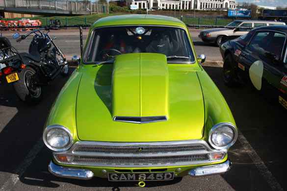 Ace Cafe, London, where drivers of modified cars celebrated release of Fast & Furious, 8 April 2009.