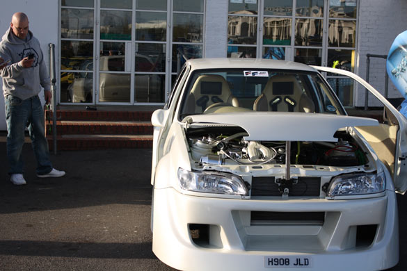 Ace Cafe, London, where drivers of modified cars celebrated release of Fast & Furious, 8 April 2009.