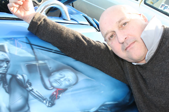 Ace Cafe, London, where drivers of modified cars celebrated release of Fast & Furious, 8 April 2009.