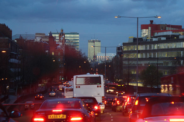 The convoy of modified cars celebrating the release of Fast & Furious, 8 April 2009