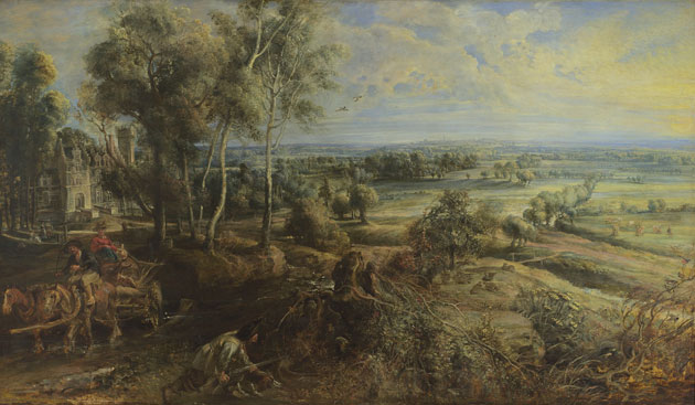 The National Gallery: Peter Paul Rubens: 'A View of Het Steen in the Early Morning'