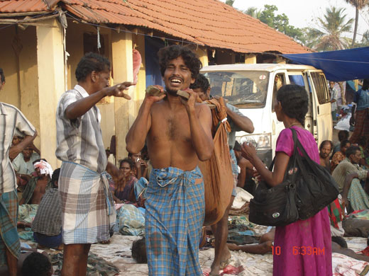 Sri Lanka : Hnadout pic of injured Tamils in Sri Lanka