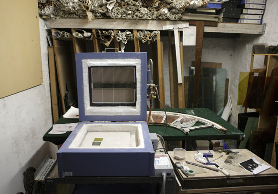 Holy Well Glass: Holy Well Glass kiln