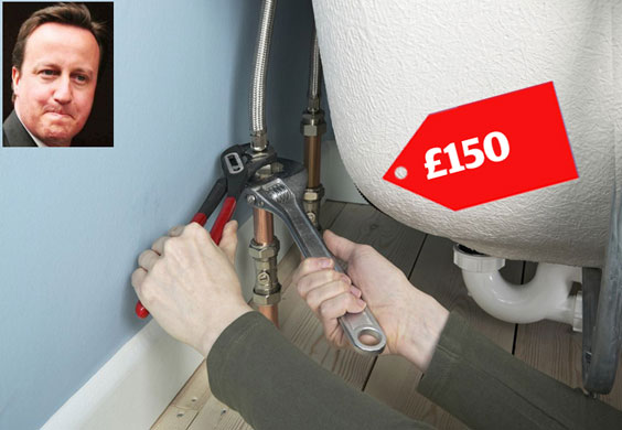 Tory allowances : David Cameron claimed for a £150 plumbing bill 