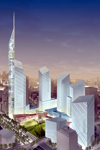 ground zero : Daniel Libeskind's proposed new World Trade Center site in 2003