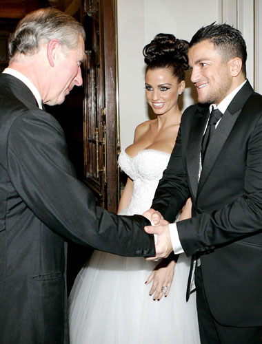Katie and Peter: Prince Charles with Katie Price and Peter Andre, Royal Variety Performance