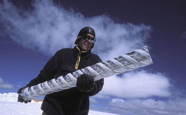 Climate change scientist : Global Warming: Vladimir Mikhalenko Quelccaya Ice Cap, Peru