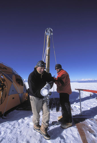 Climate change scientist : Global Warming: Vladimir Mikhalenko Quelccaya Ice Cap, Peru