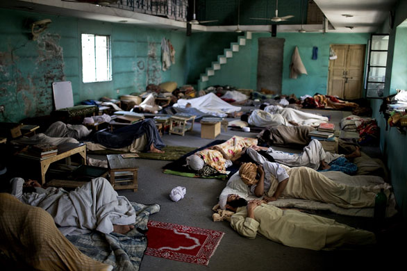 12 May 2009: Peshawar, Pakistan: Students at the Dar al-Haqqania Madrassa