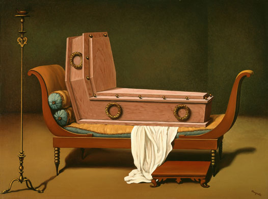 Madame Recamier: René Magritte, Perspective, Madame Récamier de David