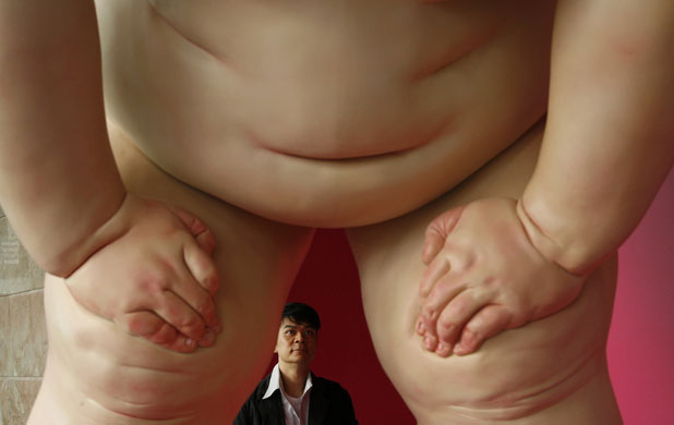 24 hours in pictures: A sculpture at Hong Kong International Art Fair  