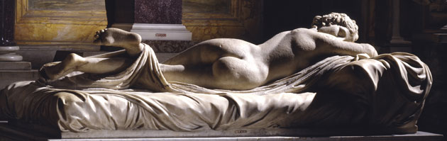 ancient erotica: Sleeping Hermaphrodite 2nd century AD 