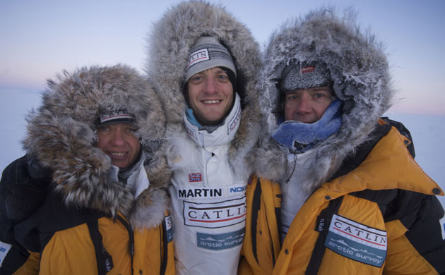 Catlin Arctic Survey:  Ann Daniels, Martin Hartley  and Pen Hadow