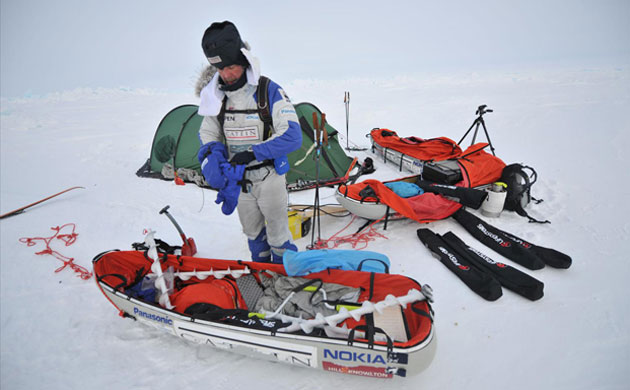 Catlin Arctic Survey: Pen Hadow  kit and tent