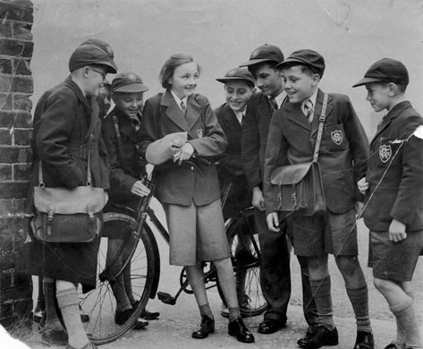 School uniforms: 1953: Pupils at Staffordshire's Rugeley Grammar School 