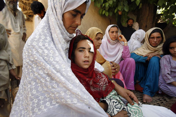 pakistan conflict: A family flees the conflict in the Swat valley, Pakistan