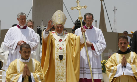 pope benedict xvi. Pope Benedict XVI waves to the