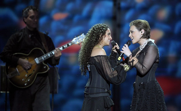 Eurovision finalists : Eurovision Song Contest Moscow 2009 Noa and Mira Awad of Israel  