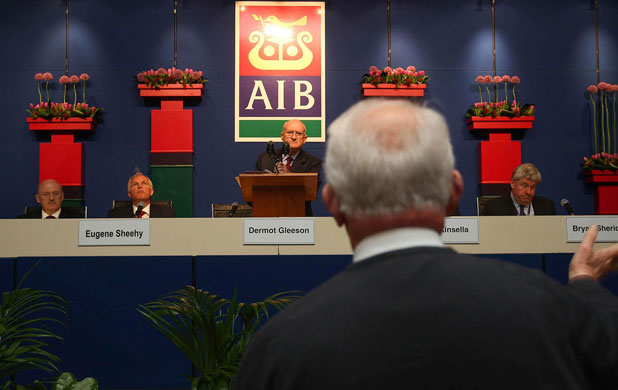 Week in business: The Board is questioned at the Allied Irish Banks HQ in Dublin. 