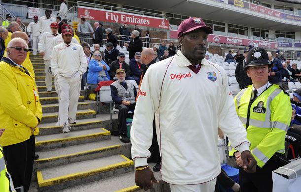 England v West Indies: A pensive looking Chris Gayle