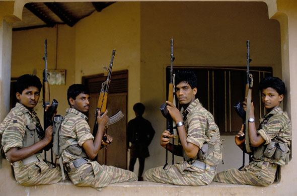 Tamil Tigers surrender: boy soldiers of the tamil tigers in 1991 
