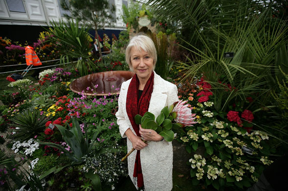 Chelsea Flower Show: Princes trust ambassador Dame Helen Mirren poses for a photograph