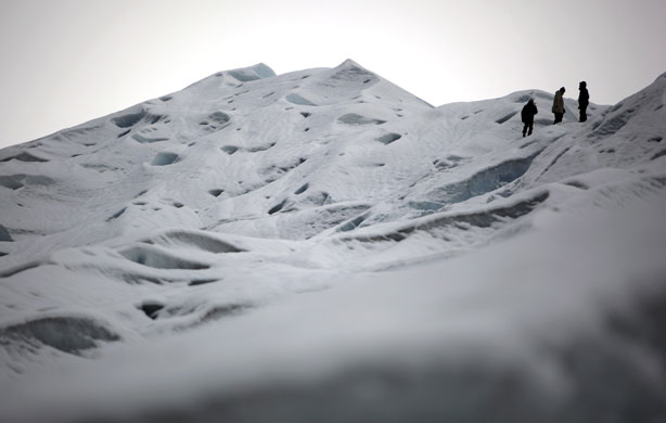 24 hours: Tourists walk on Perito Moreno Glacier in Argentina