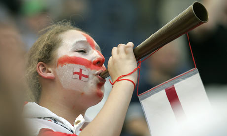 An England football fan in Frankfurt