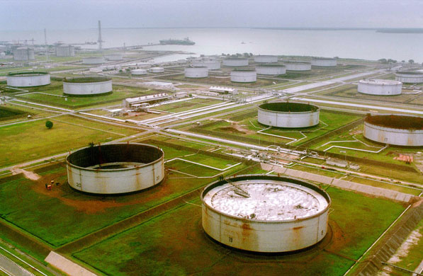 Shell in the Niger Delta: A Shell owned pumping site in the Niger Delta region of Nigeria.