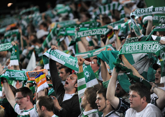 Uefa Cup final: Bremen fans