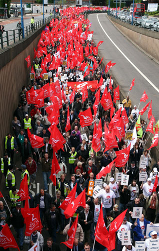 Week in Business: Union leaders and workers on the March for Jobs in Birmingham.