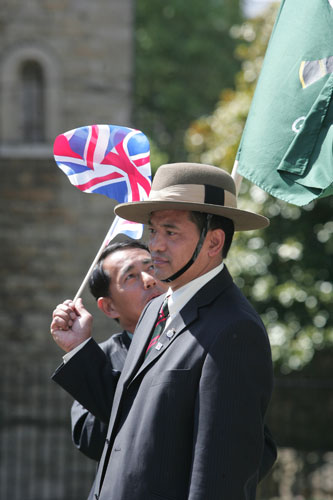 Gurkha's victory: Gurkha outside Parliament as Home Secutary announced they can stay in UK