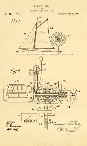 Green technologies: Windmill electric generator Ship