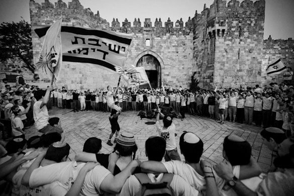 22 May 2009: Jerusalem, Israel: A march celebrating Jerusalem Day
