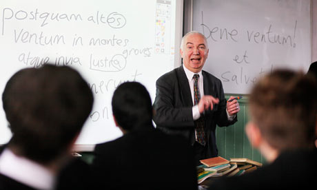 Philip Blackshaw takes a Latin class