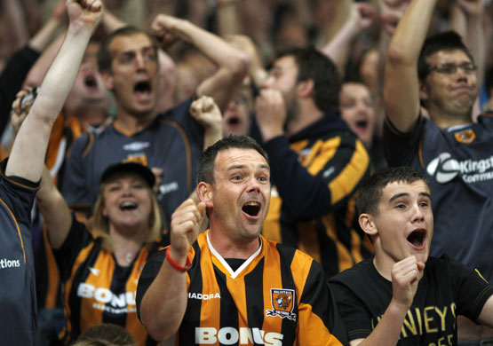 Relegation timescale: Hull Fans celebrate