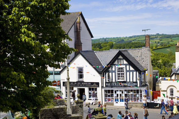 Hay Festival 2009: Book shops in Hay-on-Wye book during The Guardian Hay festival 2009
