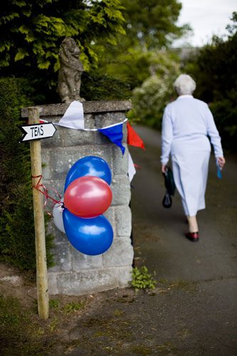 Hay Festival 2009: A sign for teas in Hay-on-Wye