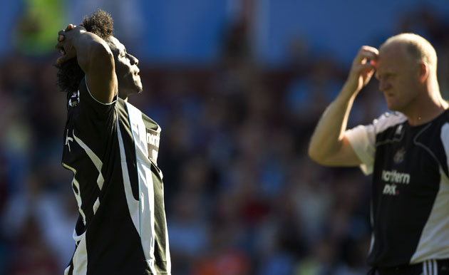Newcastle's Relegation: Obafemi Martins and Iain Dowie